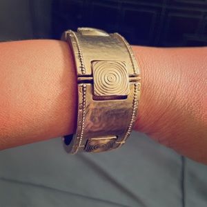 Gold plated bracelet.